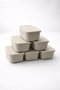 Hermia Juego de Cajas de Almacenamiento BU0062, 6 Piezas, Crema